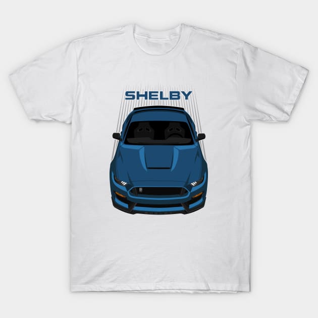 Ford Mustang Shelby GT350 2015 - 2020 - Ford Performance Blue T-Shirt by V8social